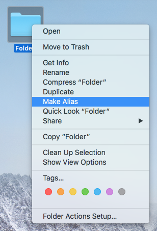 is it ok to delete alias files on a mac