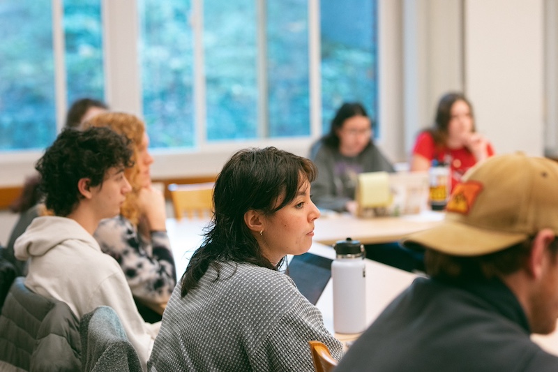 A classroom of students 