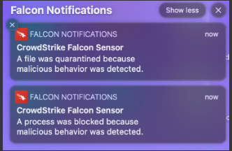 Falcon Process Blocked