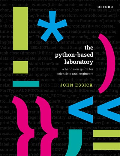 Book cover of "The Python-based Laboratory" by John Essick